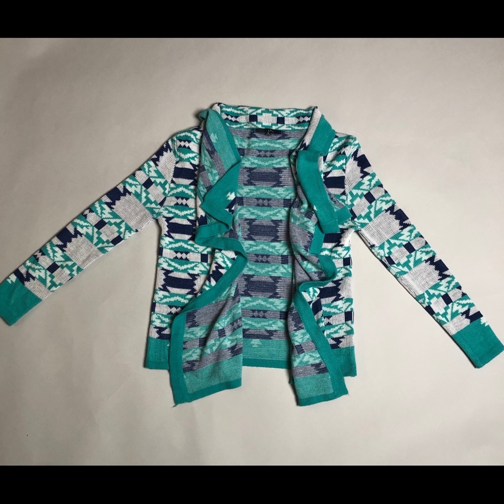 B sharp size M Aztec print cardigan